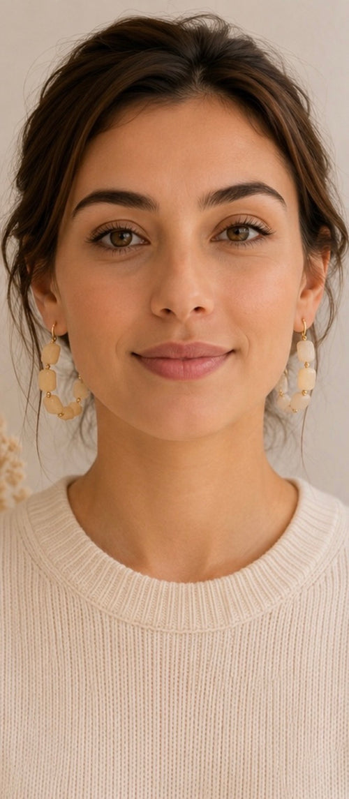 Boucle D’oreille "Luna" 100% Acier inoxydable