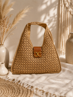 Sac Kiki en raphia tressé – Naturel & Élégant