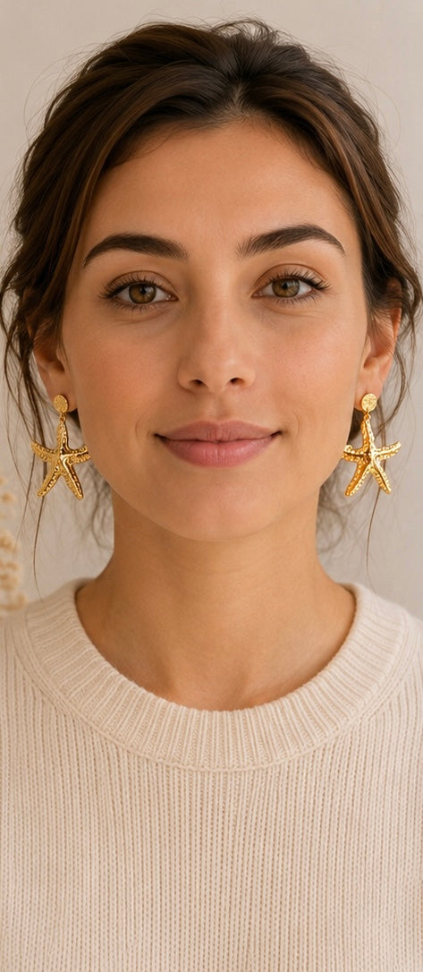 Boucles d’oreilles "Estrella" - 100% Acier inoxydable