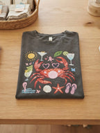 T-shirt "Crabe en Vacances" – Édition Estivale
