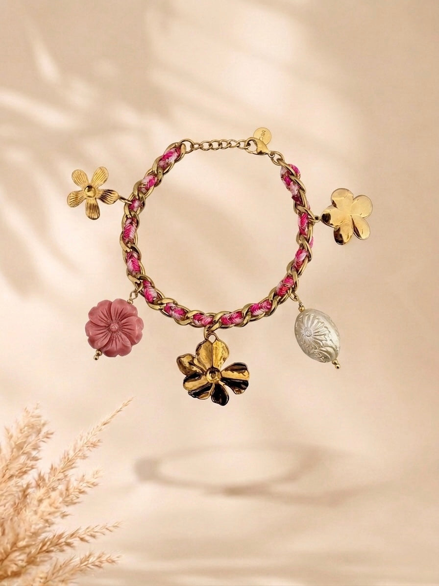 Bracelet "Flora" - 100% acier Inoxydable