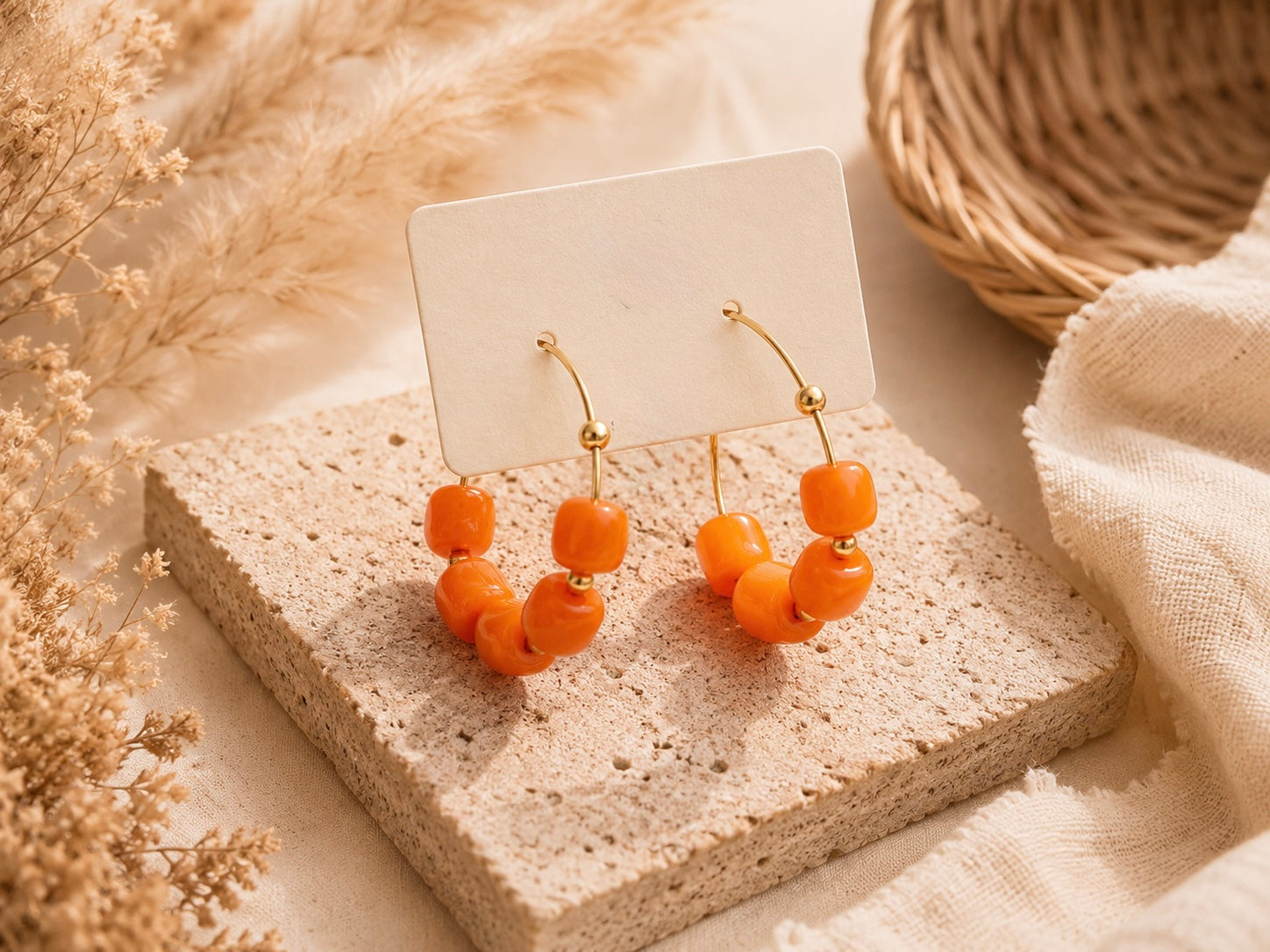 Boucle D’oreille "Luna" 100% Acier inoxydable