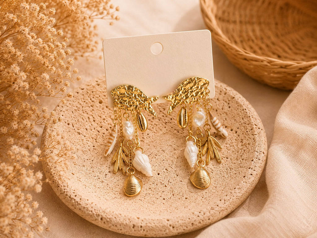 Boucle d’oreille "Poisson" - 100% Acier inoxydable