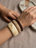 Bracelet Manchette lot de 3 Effet Marbré– COLLECTION BAHO